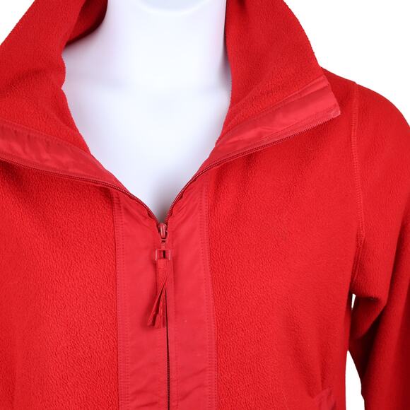 Coldwater Creek Red Fleece Jacket | Women’s S | Full Zip & Pockets - Picture 2 of 9